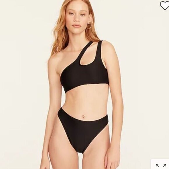 NWT J.Crew Ribbed double-strap bikini top - Picture 2 of 6